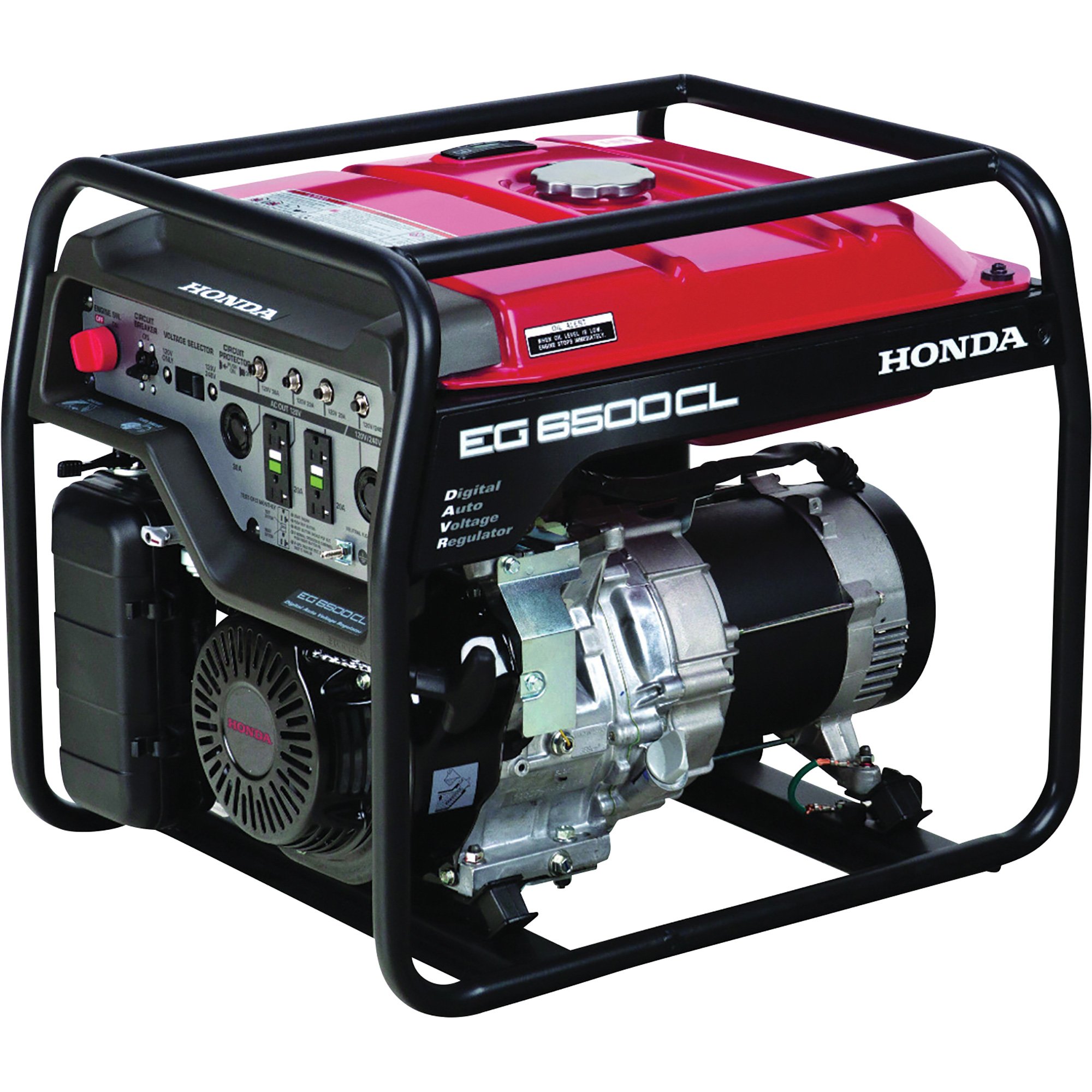 Honda EG6500 DAVR Series Portable Generator — 6500 Surge Watts, 5500 Rated Watts, CARB-Compliant, Model# EG6500CLAT